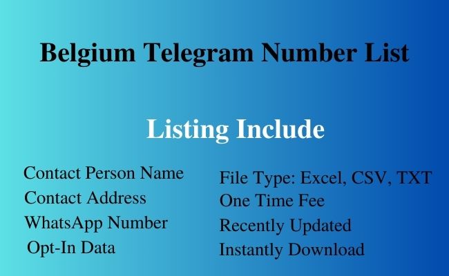 Belgium telegram number list