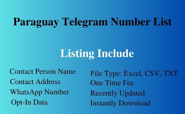 Paraguay telegram number list