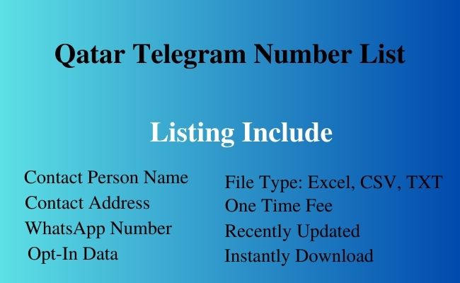 Qatar telegram number list