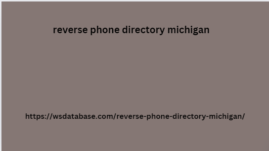 reverse phone directory michigan