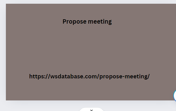 propose meeting