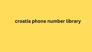 croatia phone number library