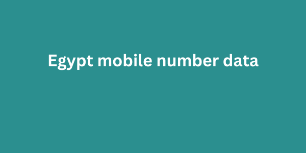 Egypt mobile number data