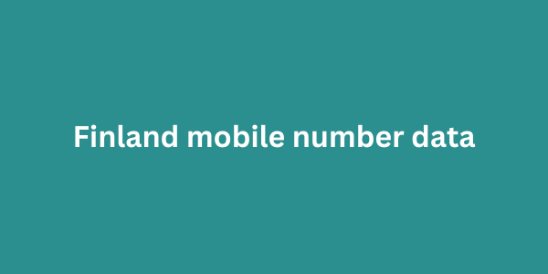 Finland mobile number data