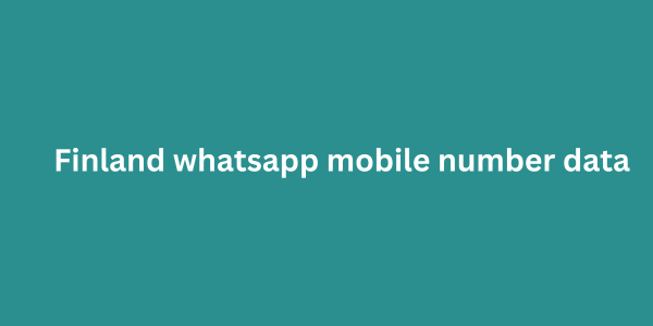 Finland whatsapp mobile number data