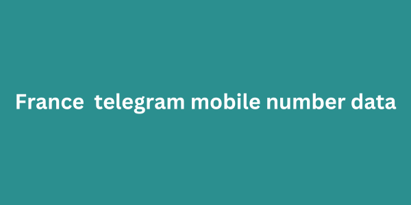 France telegram mobile number data