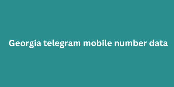 Georgia telegram mobile number data