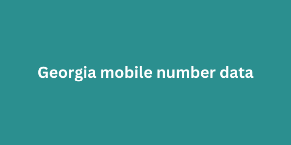 Georgia mobile number data