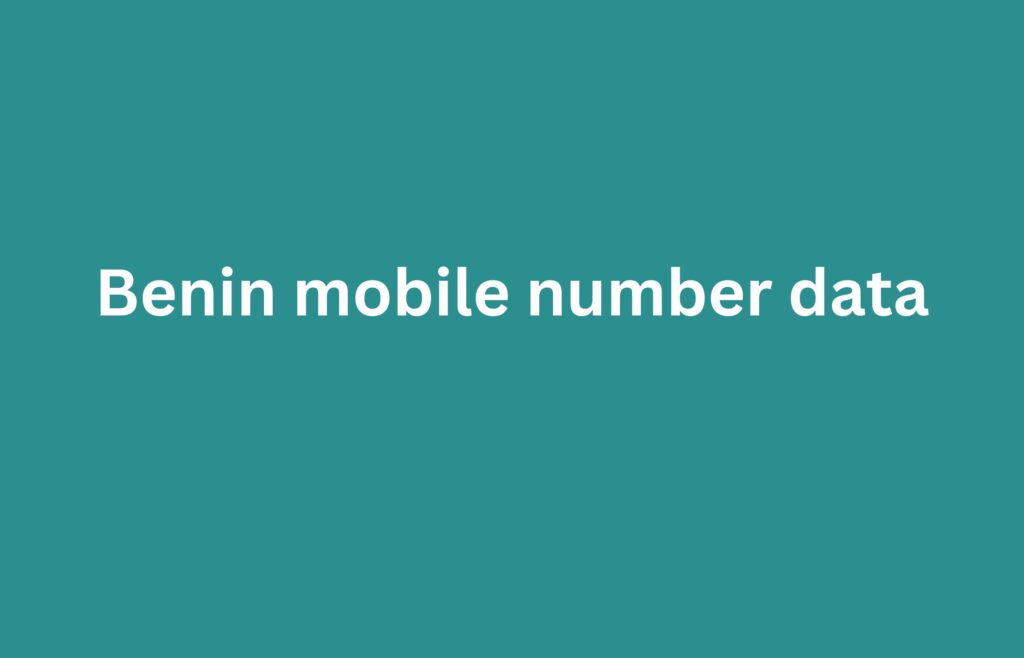 Benin mobile number data