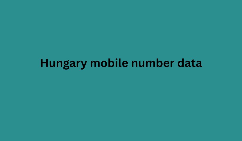 Hungary mobile number data