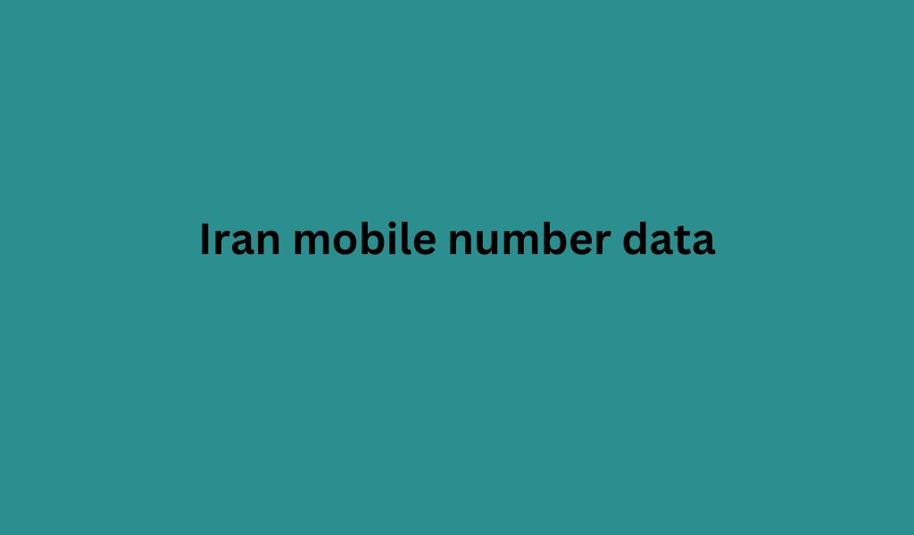 Iran mobile number data