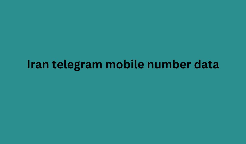 Iran telegram mobile number data