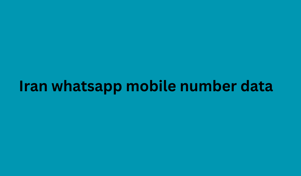 Iran whatsapp mobile number data