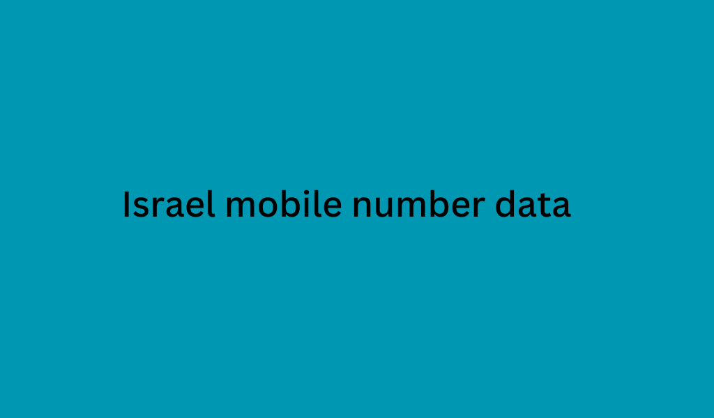 Israel mobile number data