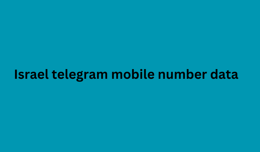 Israel telegram mobile number data