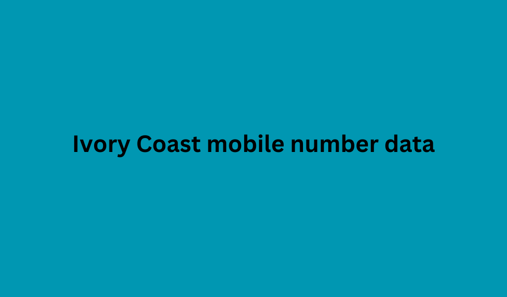 Ivory Coast mobile number data