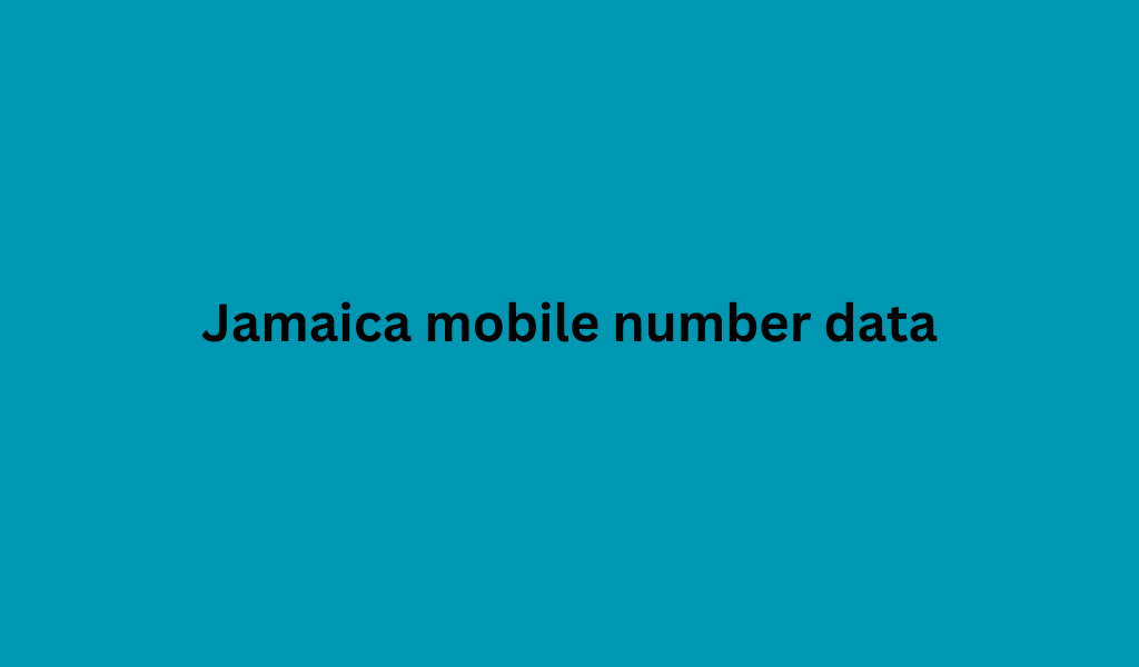 Jamaica mobile number data