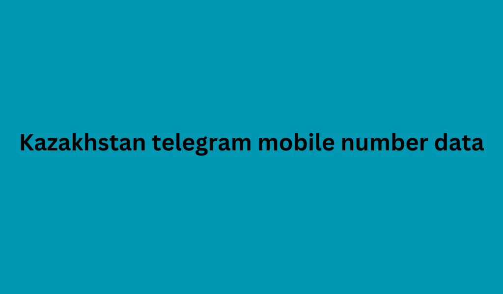 Kazakhstan telegram mobile number data