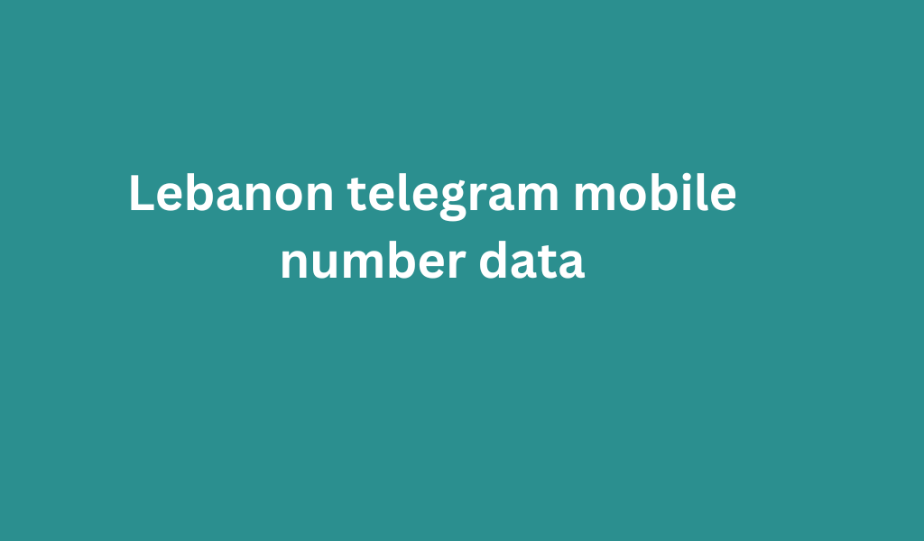 Lebanon telegram mobile number data