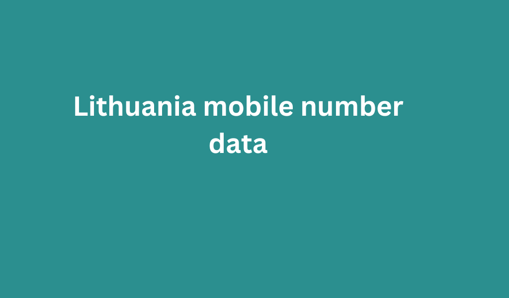 Lithuania mobile number data