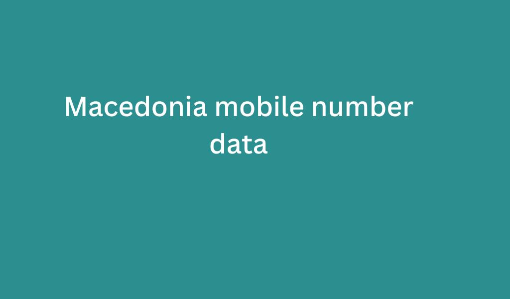 Macedonia mobile number data