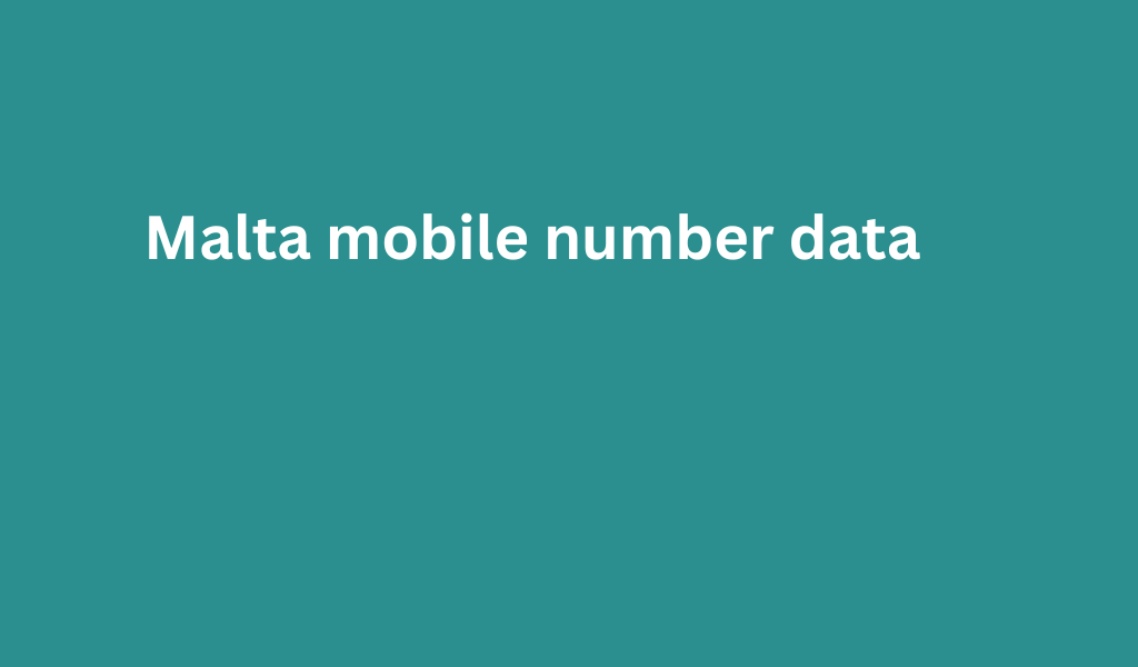 Malta mobile number data