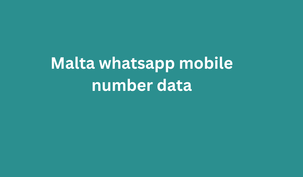 Malta whatsapp mobile number data