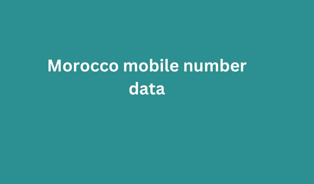 Morocco mobile number data