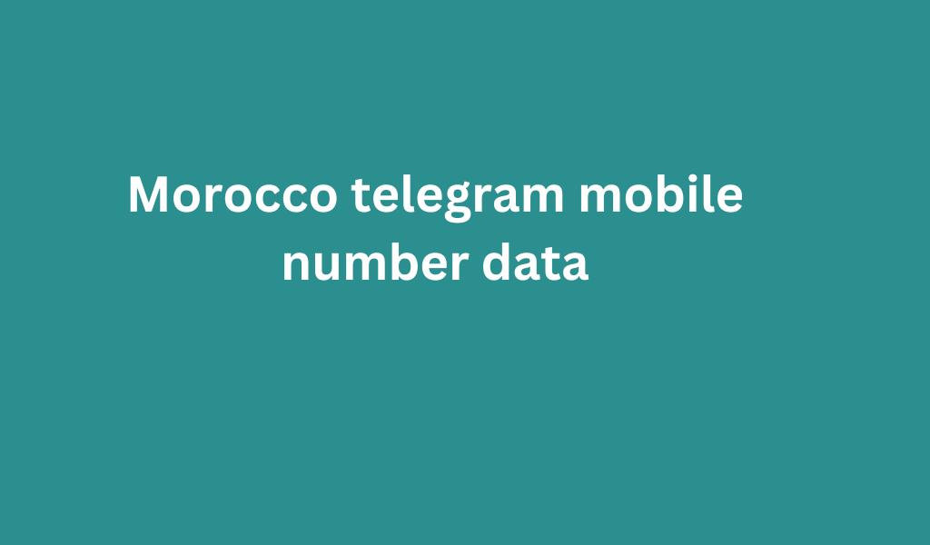 Morocco telegram mobile number data