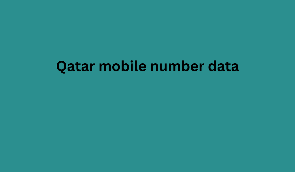 Qatar mobile number data