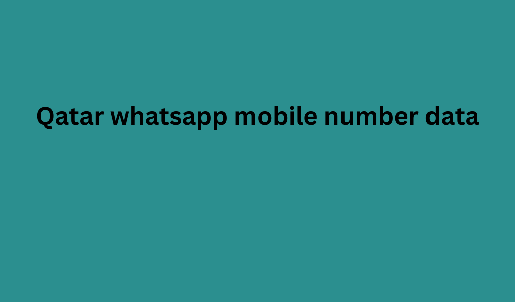 Qatar whatsapp mobile number data