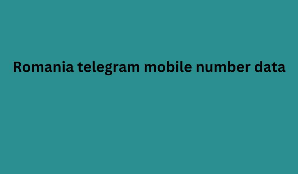 Romania telegram mobile number data