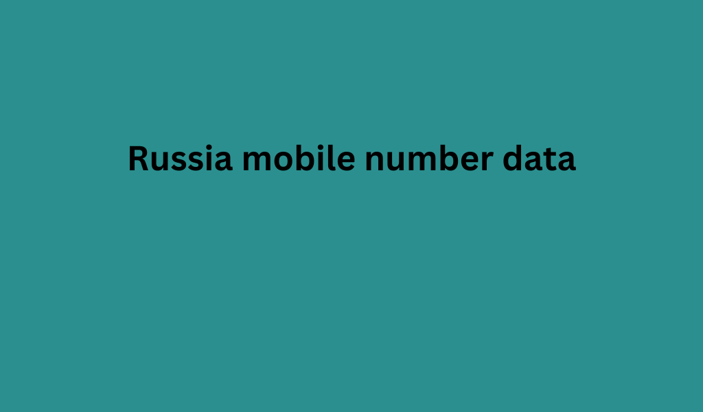 Russia mobile number data